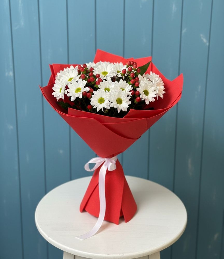 Букет цветов из: Хризантемы в Усть-Бузулукской