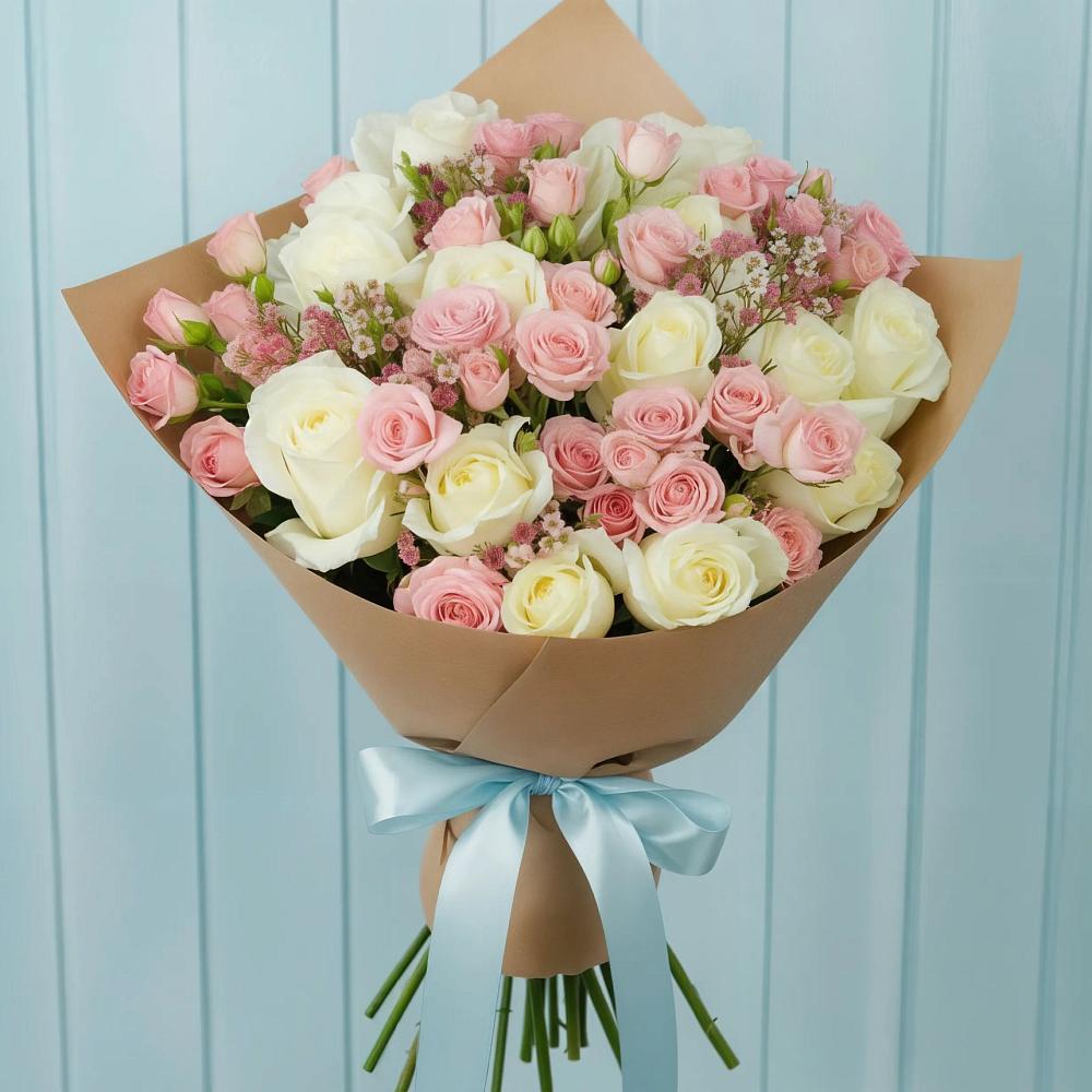 Букет цветов из: Розы в Усть-Бузулукской