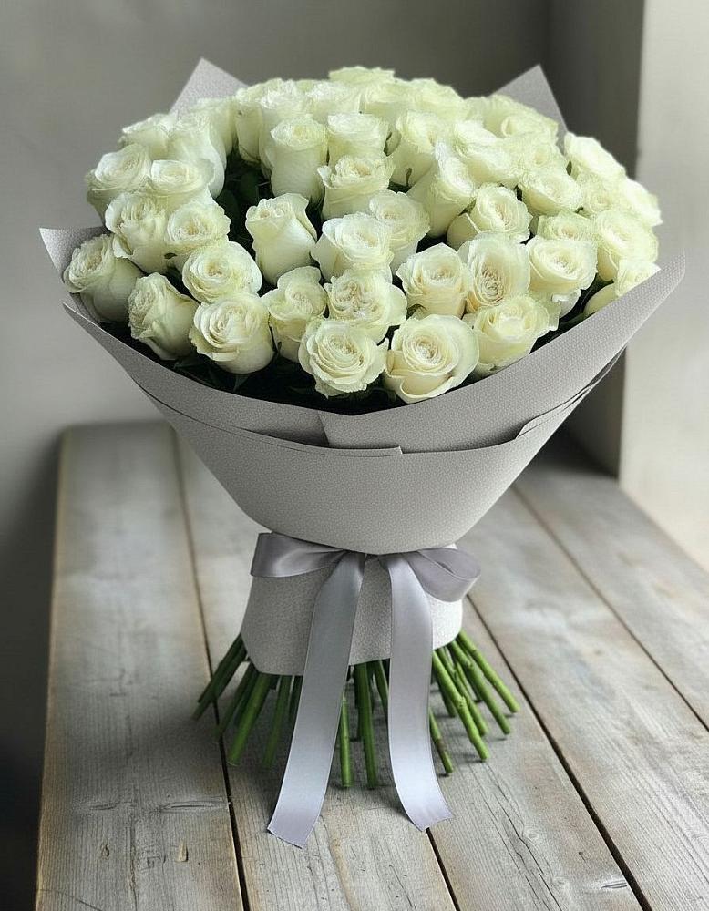 Букет 35 Белых роз в Усть-Бузулукской