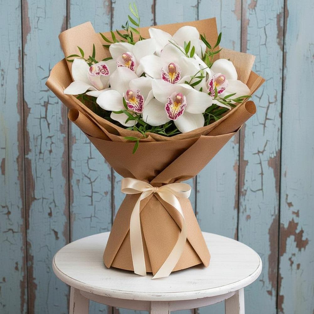 Букет цветов из: Орхидеи и Розы в Усть-Бузулукской