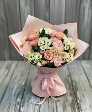 Букет цветов из:  Гвоздики, Розы и Хризантемы в Усть-Бузулукской