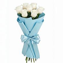 Букет 7 белых роз Проуд #REPLACE_PRED# Усть-Бузулукской