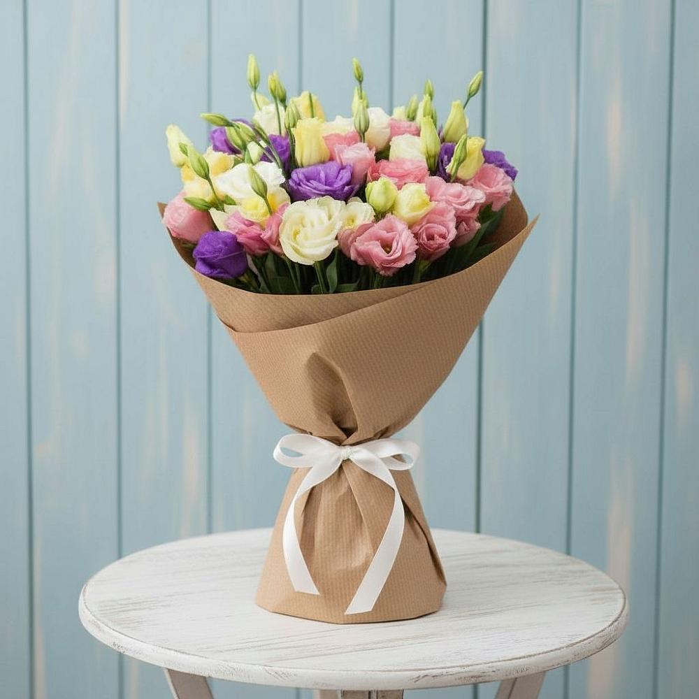 Букет цветов из: Лизиантусы в Усть-Бузулукской