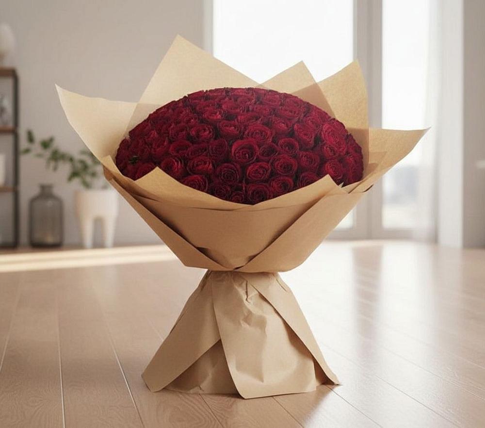 Букет 101 Красная роза в Усть-Бузулукской