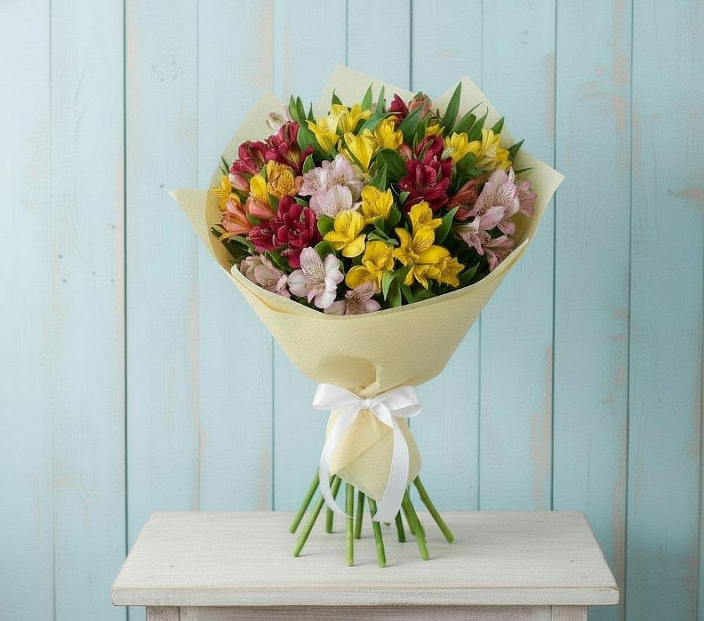 Букет цветов из: Альстромерии в Усть-Бузулукской