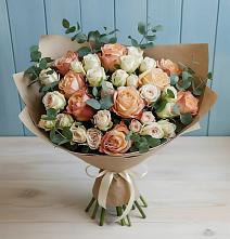 Букет цветов из:  Альстромерии и Розы в Усть-Бузулукской