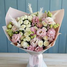 Букет цветов из:  Альстромерии и Розы в Усть-Бузулукской
