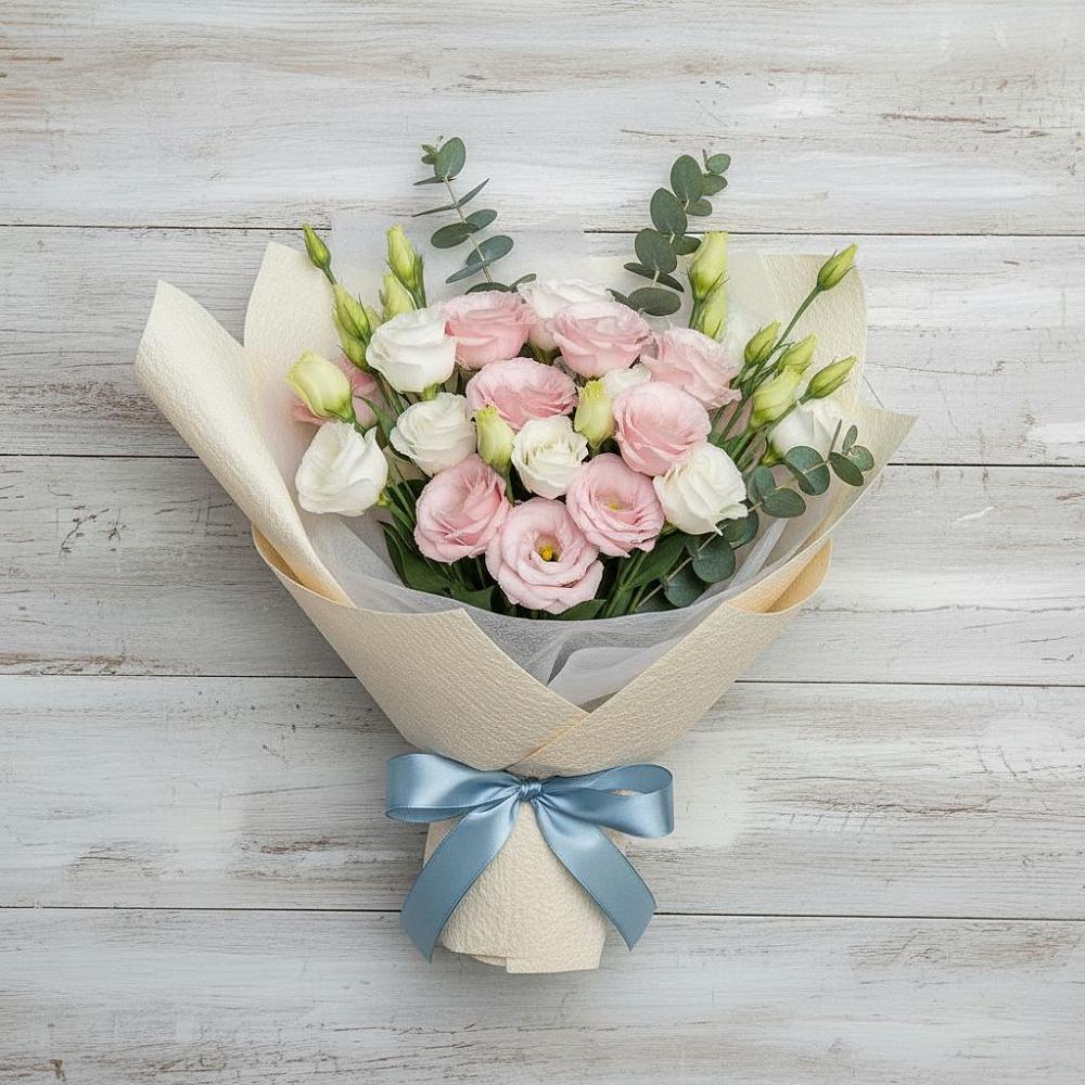 Букет цветов из: Лизиантусы в Усть-Бузулукской